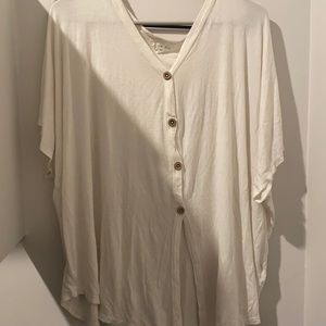 Soft white over-sized shirt